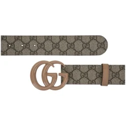 Heren Gucci Riemen^Leren Riem met Logo Gesp