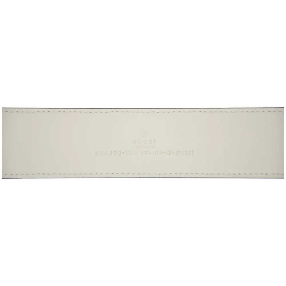 Heren Gucci Riemen^Leren riem met logo-gesp