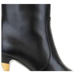 DAMES Gucci Enkellaarsjes^Leren Rits Enkellaarzen