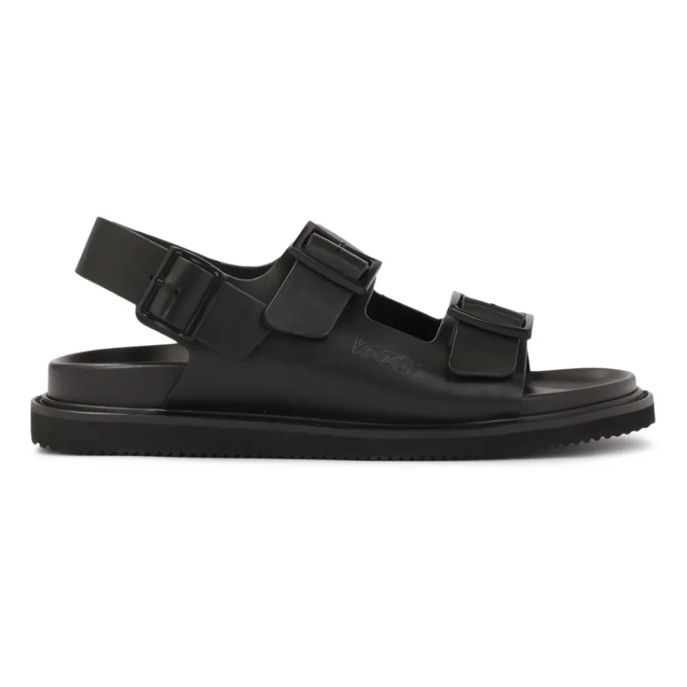 Heren Kazar Leren sandalen met metalen gesp