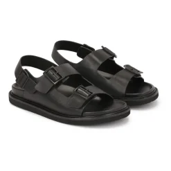 Heren Kazar Leren sandalen met metalen gesp