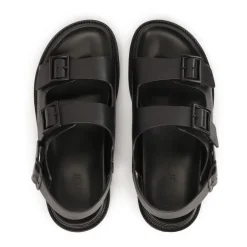 Heren Kazar Leren sandalen met metalen gesp