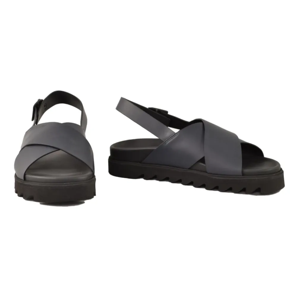 Heren Testoni Sandalen^Leren schoenen met rubberen zool