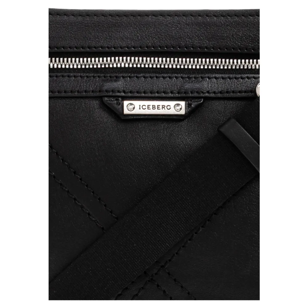 Heren Iceberg Tassen^Leren schoudertas