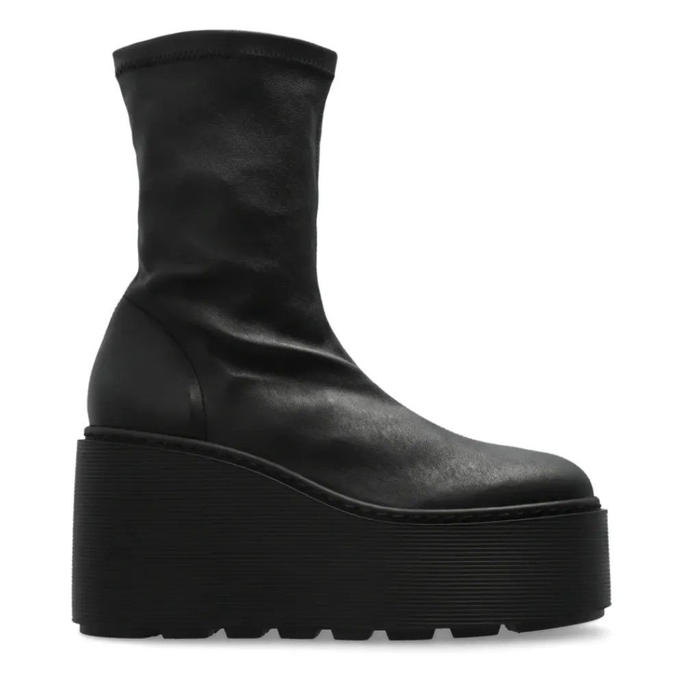 DAMES Vic Matié Leren sleehak enkellaarzen