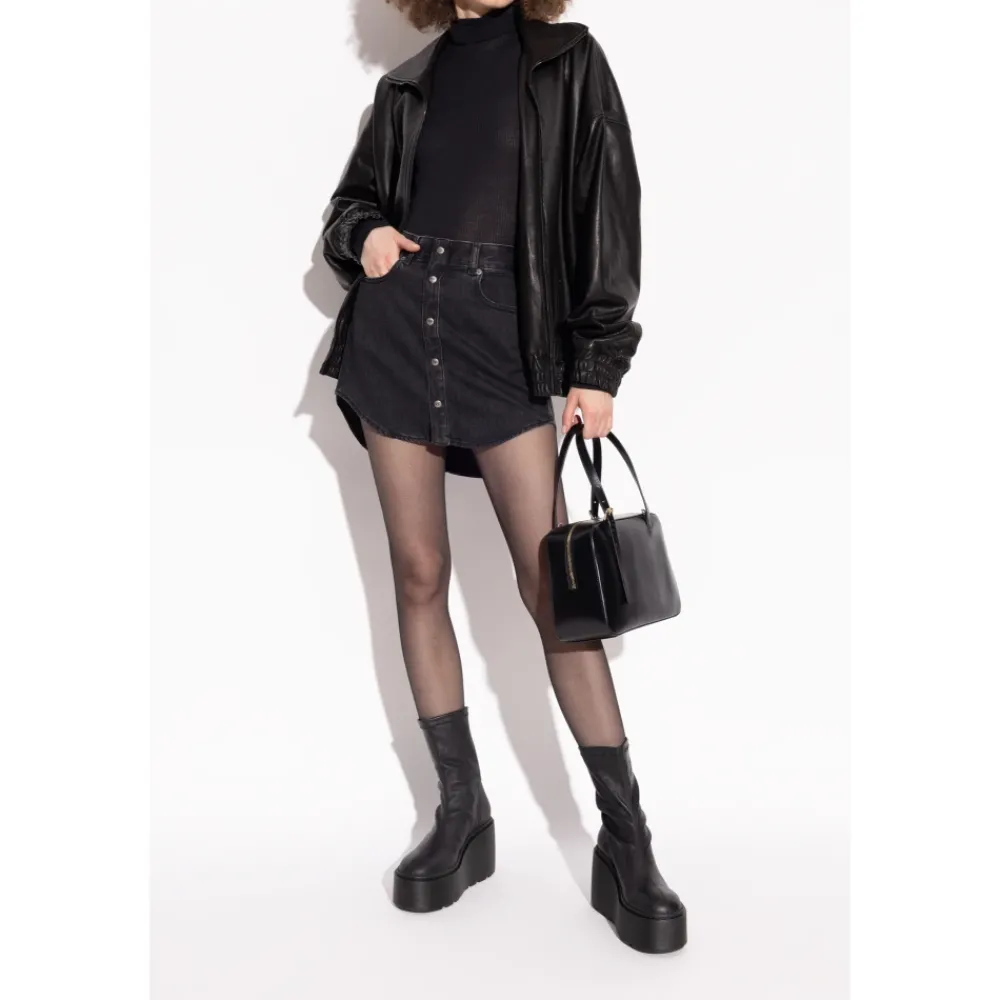 DAMES Vic Matié Leren sleehak enkellaarzen