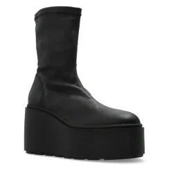 DAMES Vic Matié Leren sleehak enkellaarzen