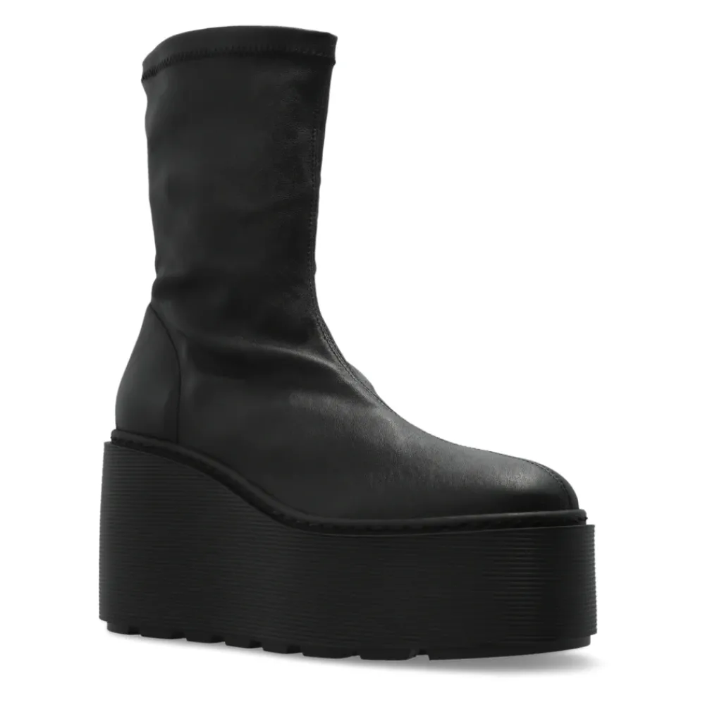 DAMES Vic Matié Leren sleehak enkellaarzen