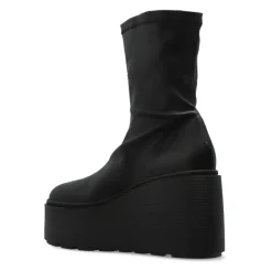 DAMES Vic Matié Leren sleehak enkellaarzen