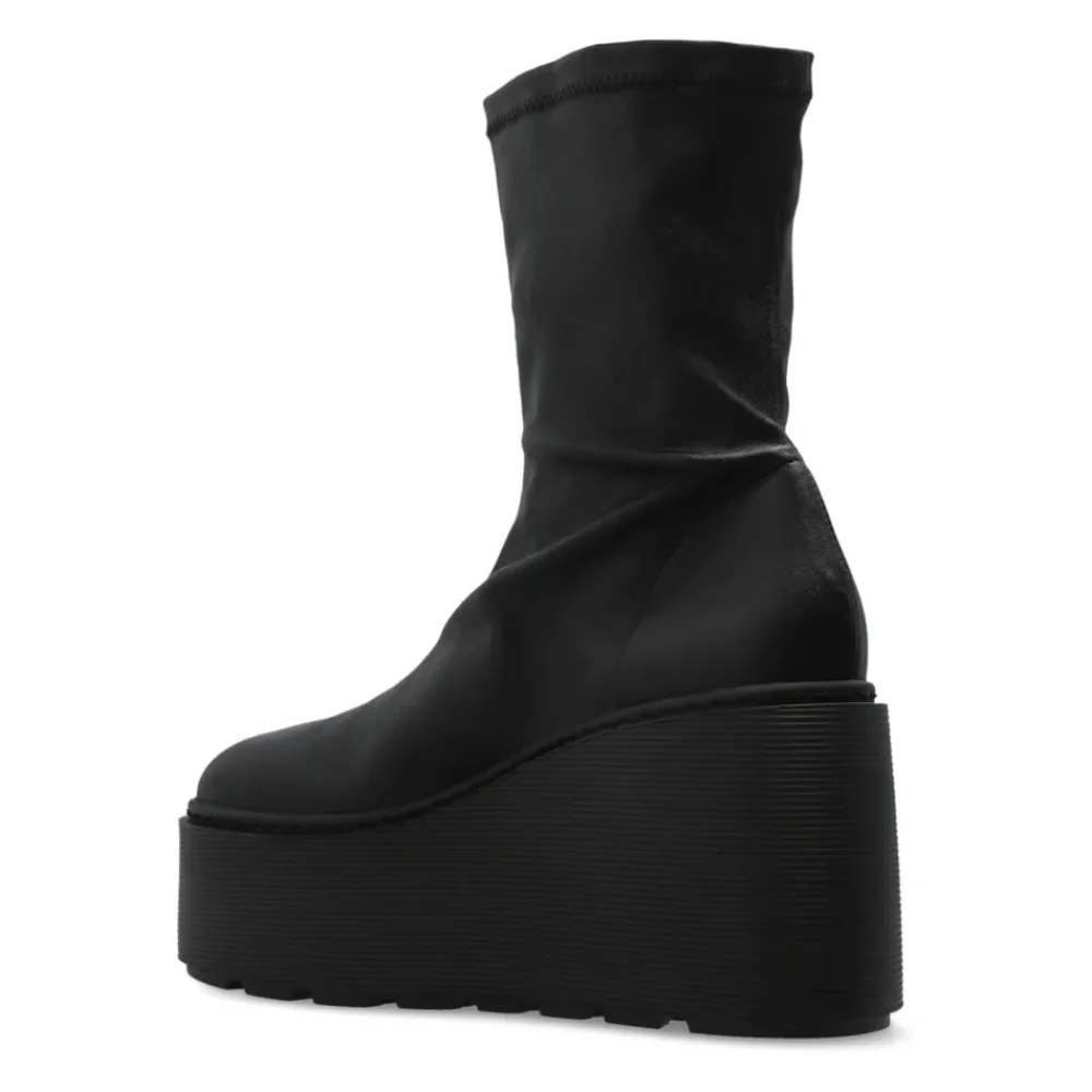 DAMES Vic Matié Leren sleehak enkellaarzen