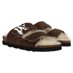 DAMES Palm Angels Slippers^Leren Slippers