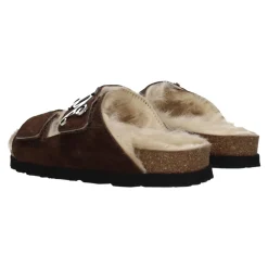 DAMES Palm Angels Slippers^Leren Slippers