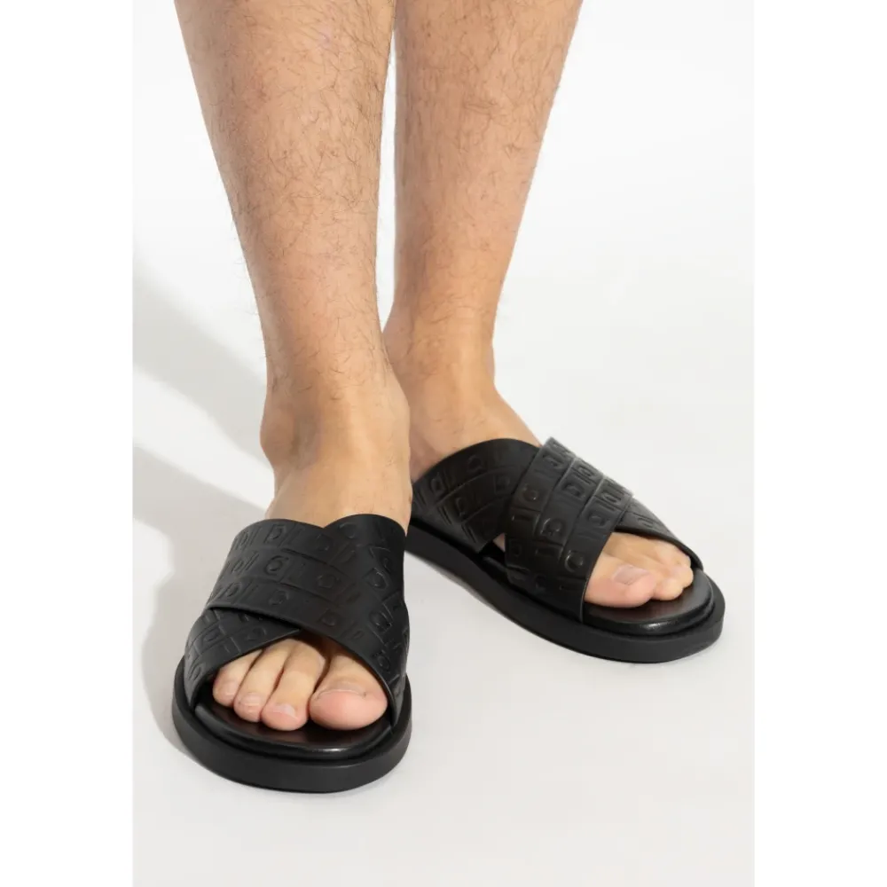 Heren Ferragamo Slippers^Leren Slippers Brise