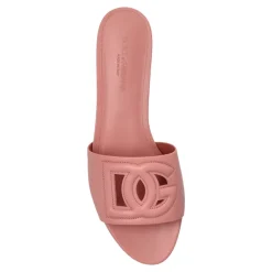 DAMES Dolce & Gabbana Leren Slippers met Logo