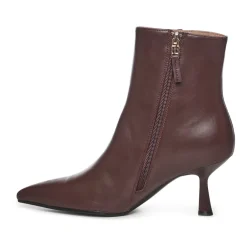 DAMES Bibi Lou Enkellaarsjes|Laarzen^Leren Stiletto Laarzen Bordeaux Kleur