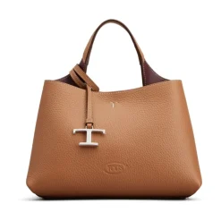 DAMES Tod's Leren tote tas met logo hanger