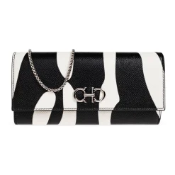 DAMES Ferragamo Portefeuilles^Leren Wallet on a Chain