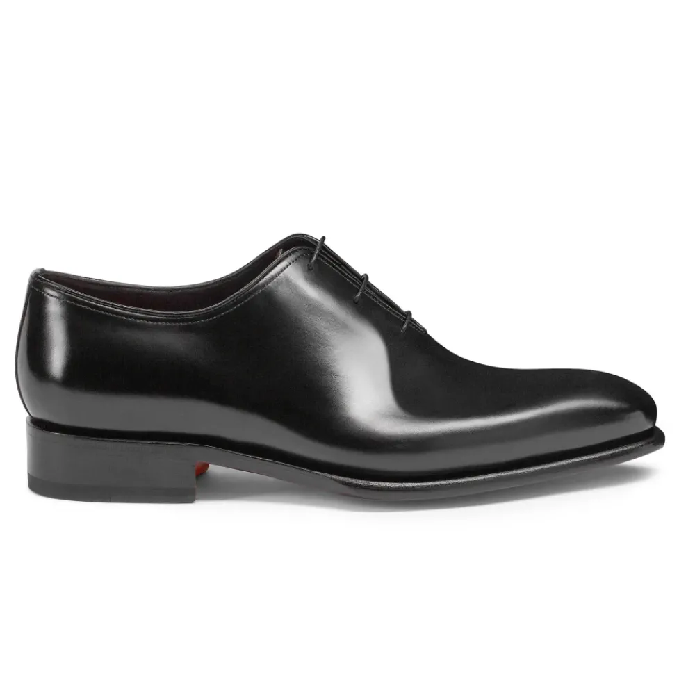 Heren Santoni Nette Schoenen^Leren wholecut veterschoen