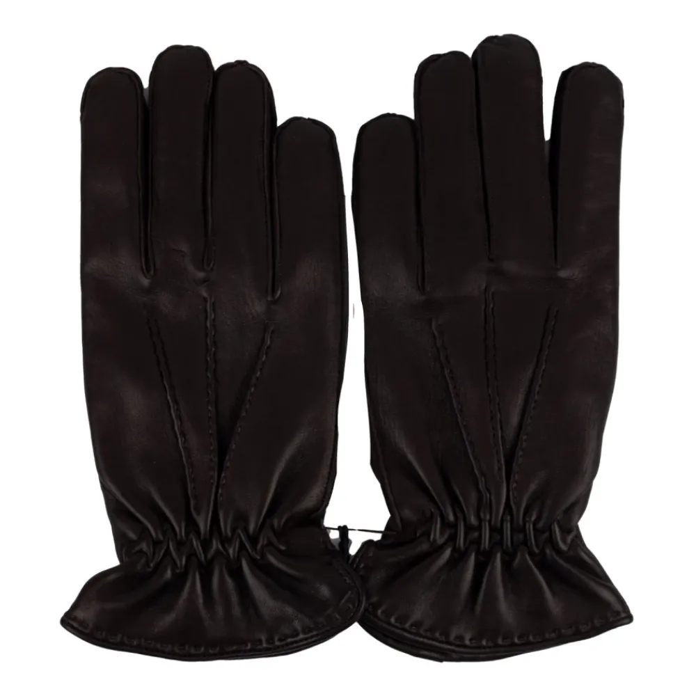 Heren Orciani Leren Wollen Kasjmier Handschoenen