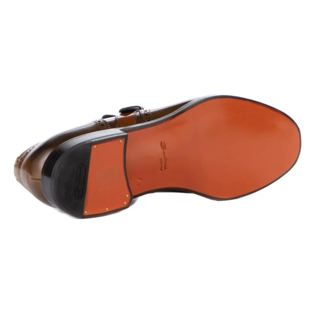 Heren Santoni Instappers & Slip Ons|Nette Schoenen^Leren Zakelijke Schoenen met Franjes