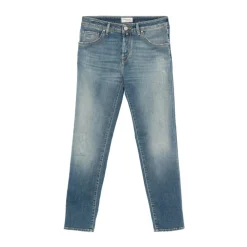 Heren Jacob Cohën Lichte Distressed Straight Leg Jeans