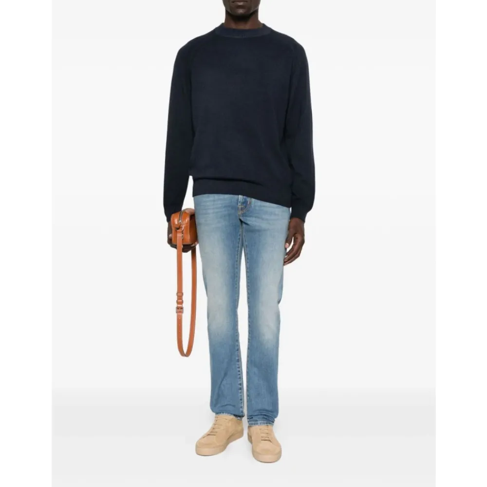 Heren Jacob Cohën Jeans^Lichte Jeans Knoopsluiting