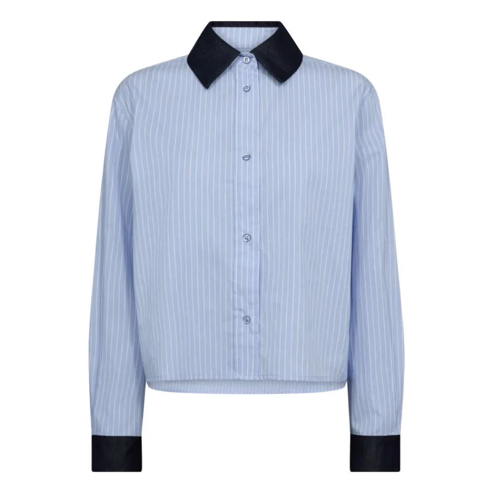 DAMES Co'Couture Lichte Nelsoncc Gestreepte V-hals Blouse