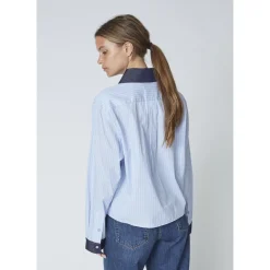 DAMES Co'Couture Lichte Nelsoncc Gestreepte V-hals Blouse