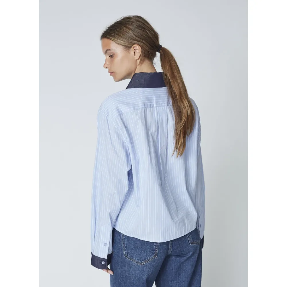 DAMES Co'Couture Lichte Nelsoncc Gestreepte V-hals Blouse