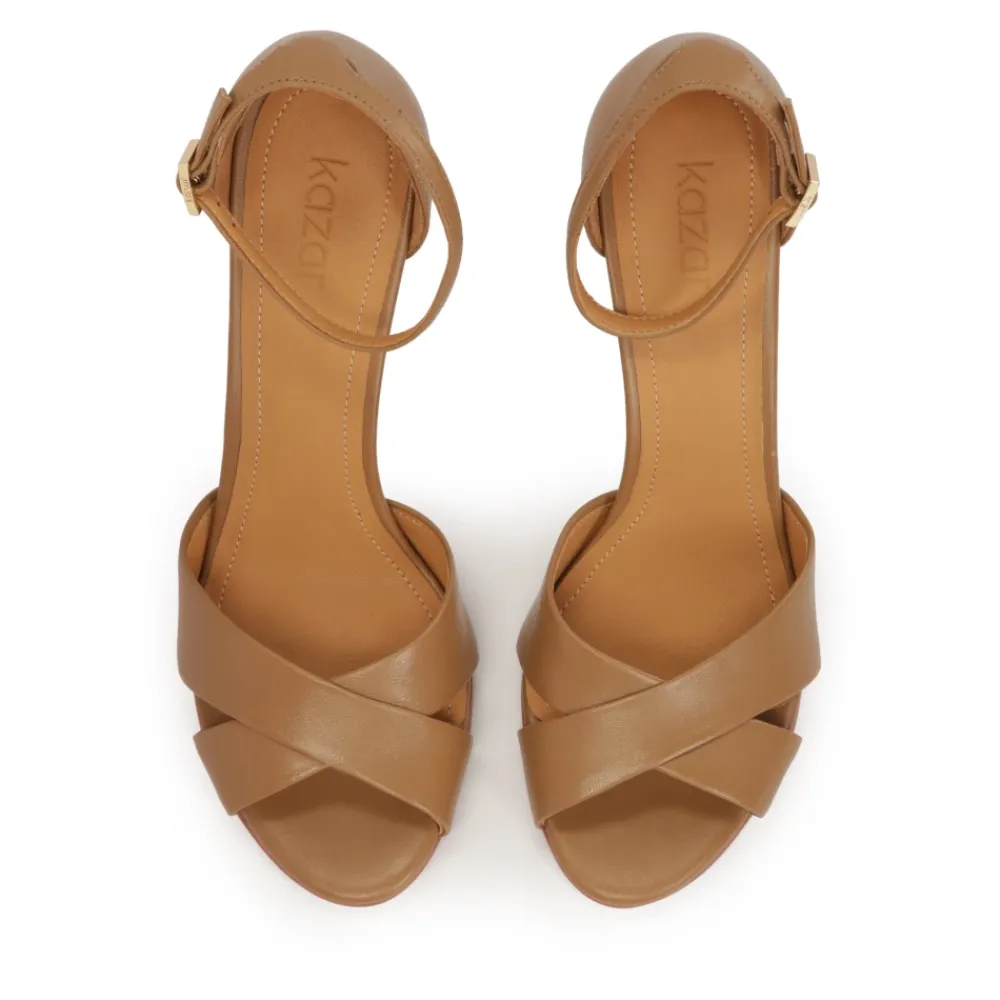 DAMES Kazar Sandalen^Lichte tijdloze leren sandalen