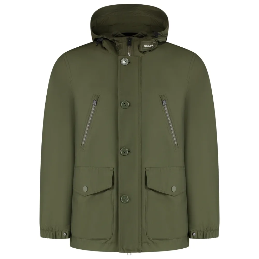 Heren Woolrich Jassen^Light Ramar Hooded Parka