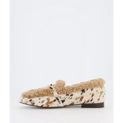 DAMES Toral Lily Loafer Wit/Bruin