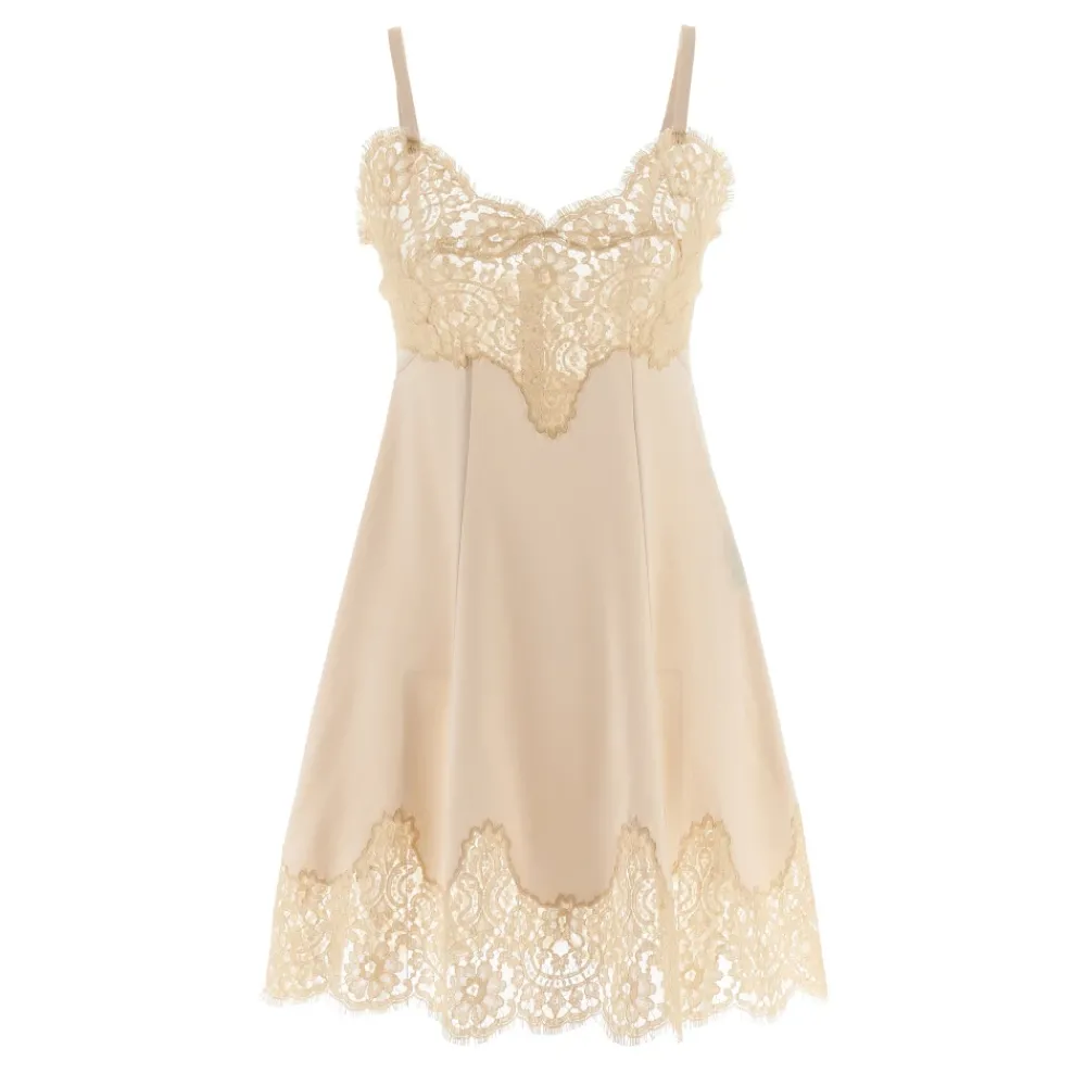 DAMES Dolce & Gabbana Jurken^Lingerie Silk Mini Dress