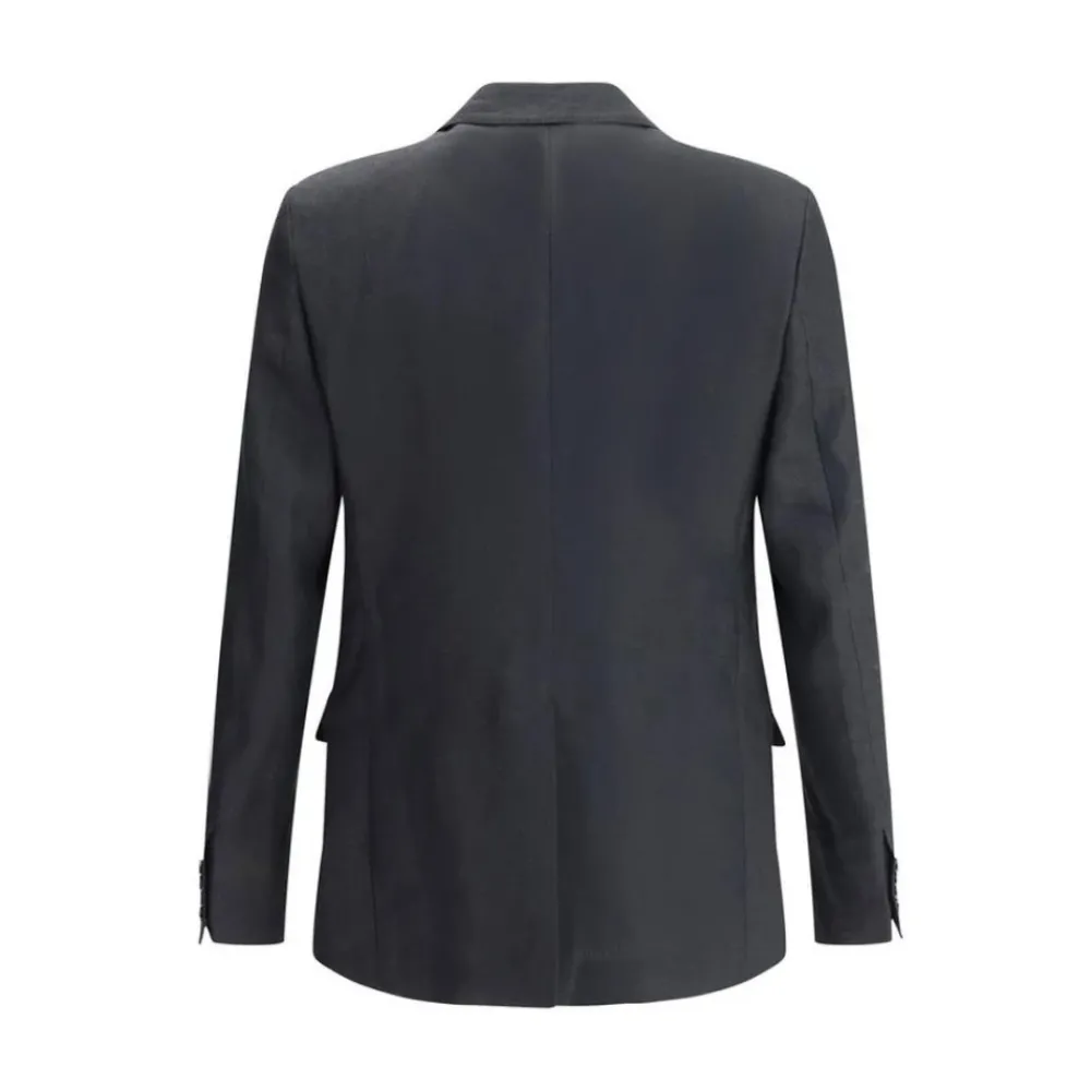 Heren Dolce & Gabbana Kostuums^Linnen Blazer met Puntige Revers
