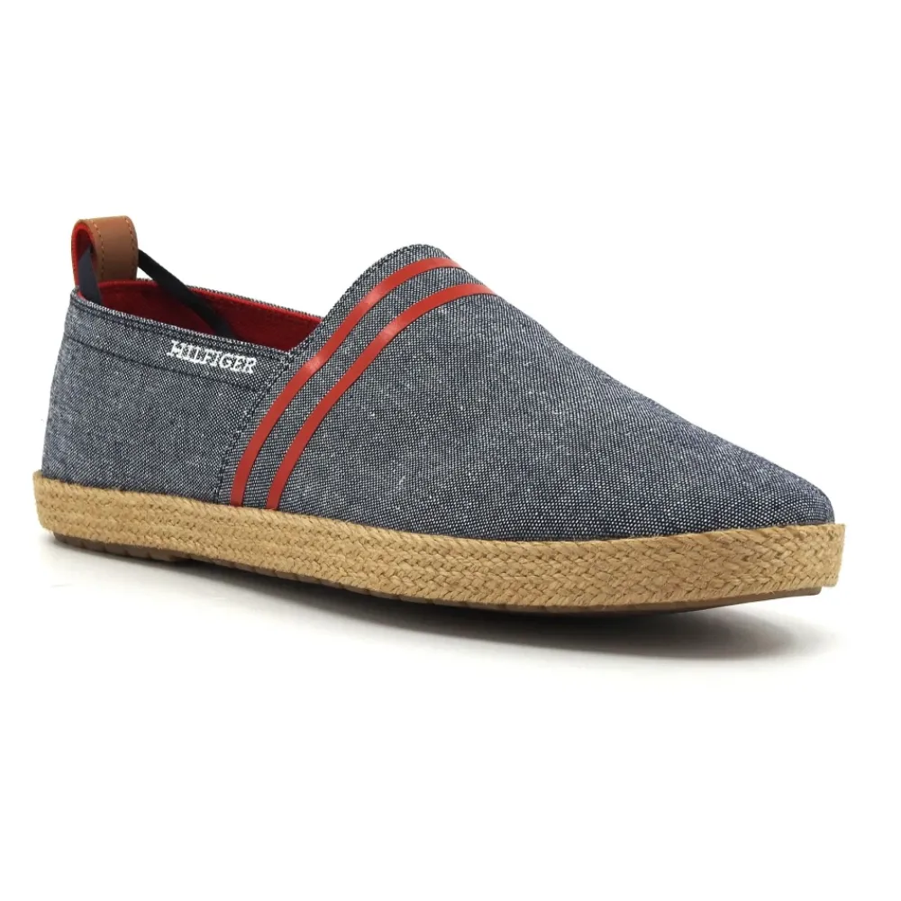 Heren Tommy Hilfiger Linnen Chambray Espadrilles
