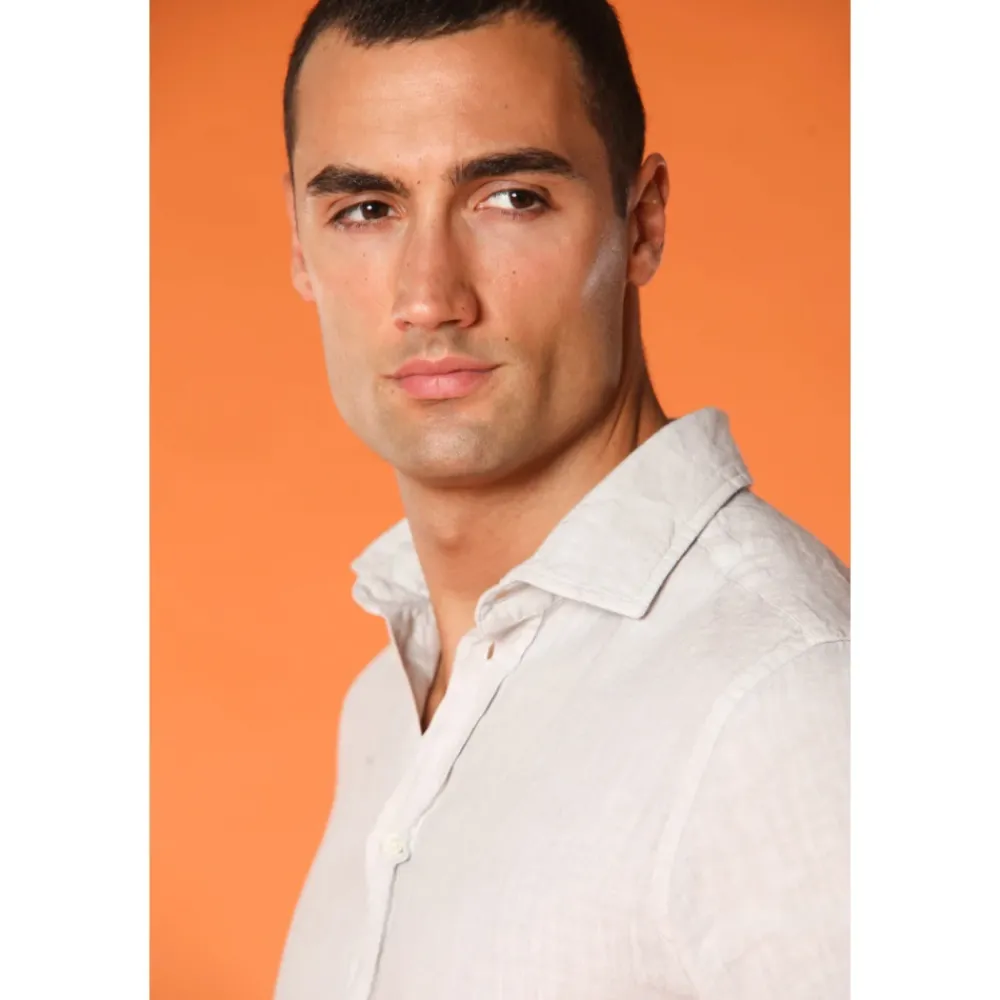 Heren Mason's Overhemden^Linnen Herenoverhemd Torino Stijl