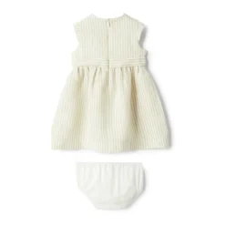 Il Gufo Linnen Jurk Korte Mouw