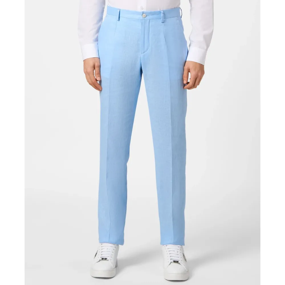Heren Philipp Plein Broeken^Linnen Lange Broek
