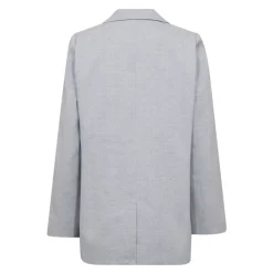 DAMES Co'Couture Jassen^Linnen Single Blazer Lichtblauw