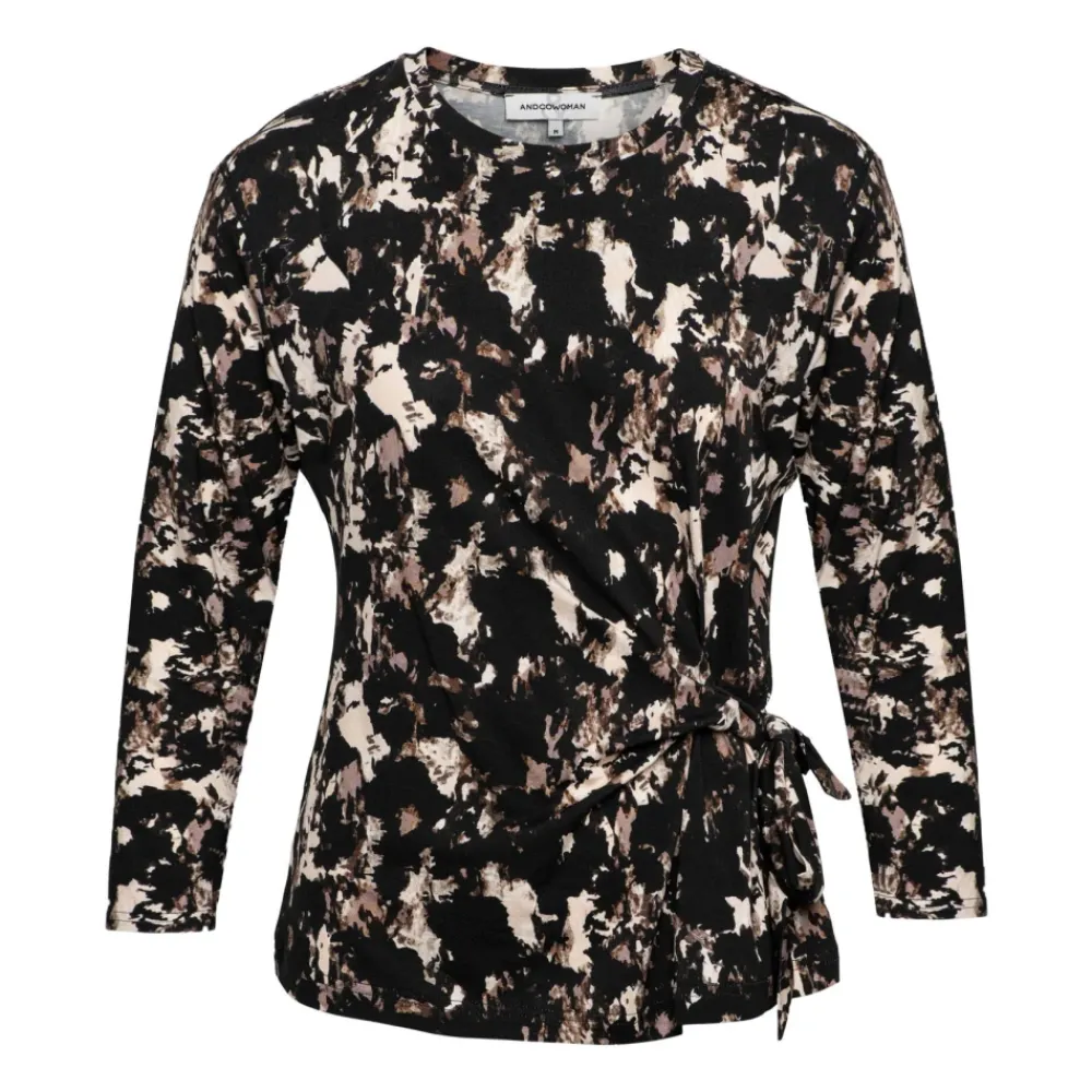 DAMES &Co Woman Shirts^LIZZY ROCK E-Chocolate multi