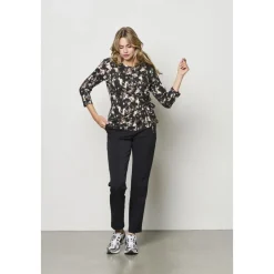 DAMES &Co Woman Shirts^LIZZY ROCK E-Chocolate multi