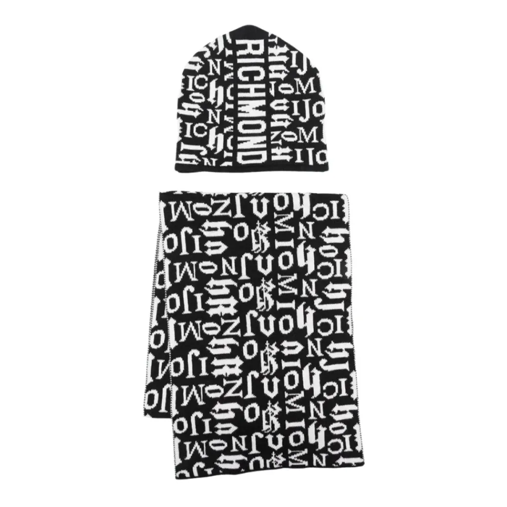 Richmond Bodysuits & Sets^Logo All-over Mutsen- en Sjaalset