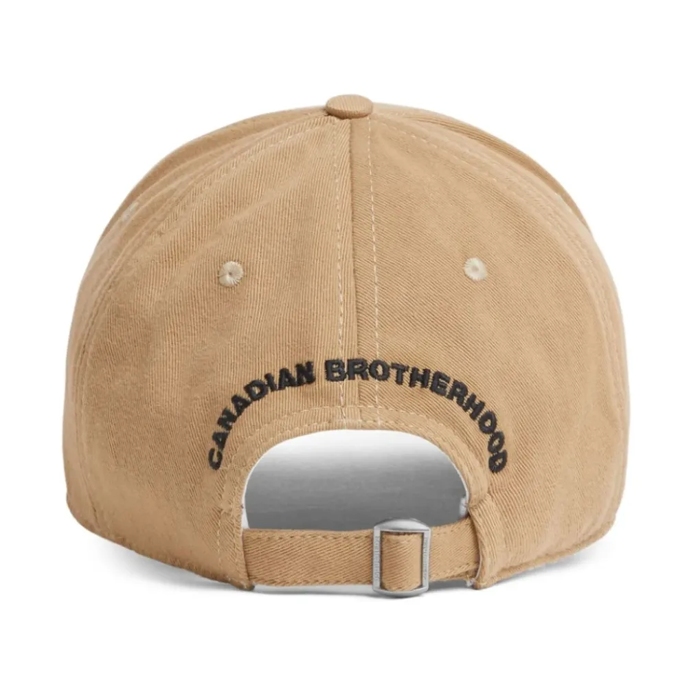 Heren Dsquared2 Petten^Logo Appliqué Katoenen Pet met Slogan