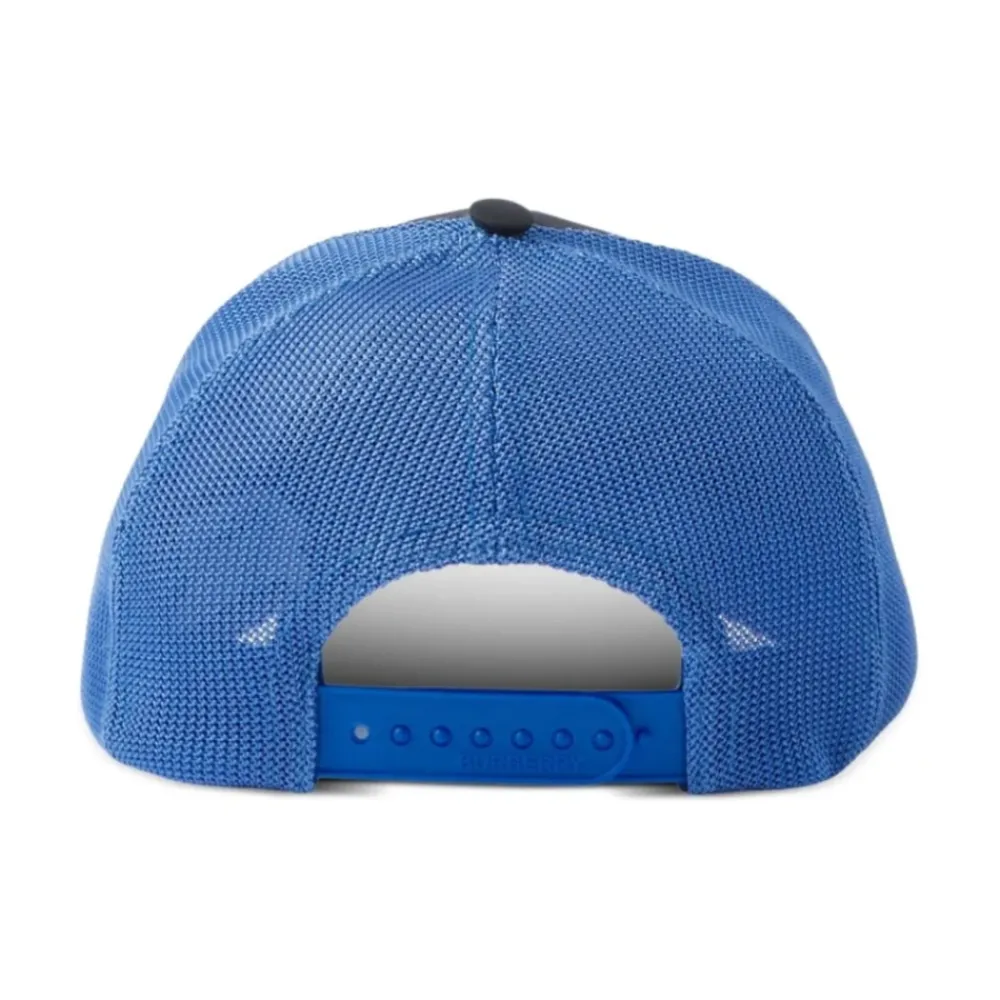 Heren Burberry Petten^Logo Baseballpet met Mesh Design