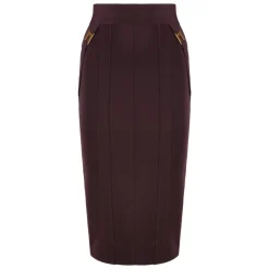 DAMES Elisabetta Franchi Logo Detail Stretch Kokerrok