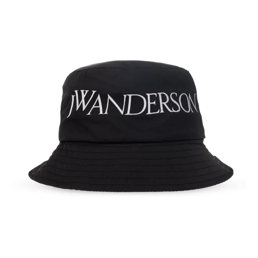 DAMES JW Anderson Logo Geborduurd Bucket Hat