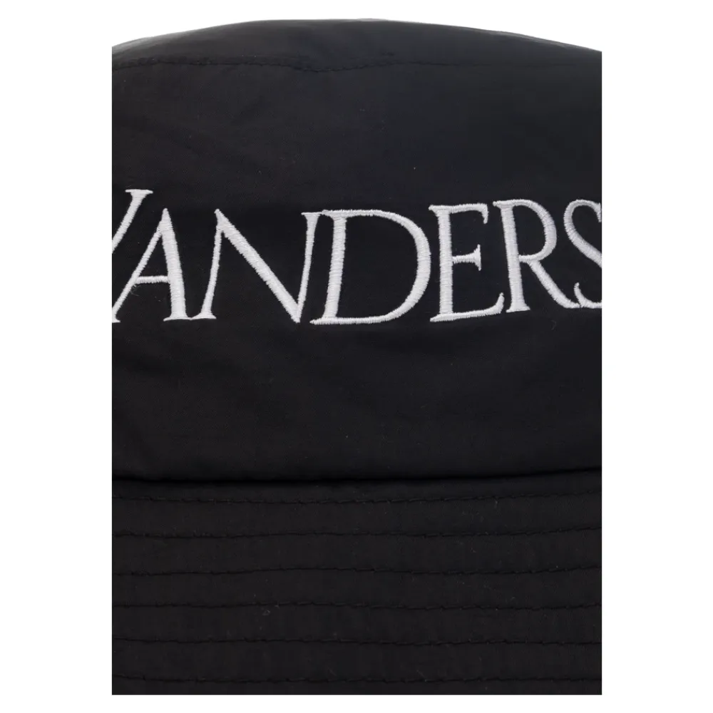 DAMES JW Anderson Logo Geborduurd Bucket Hat