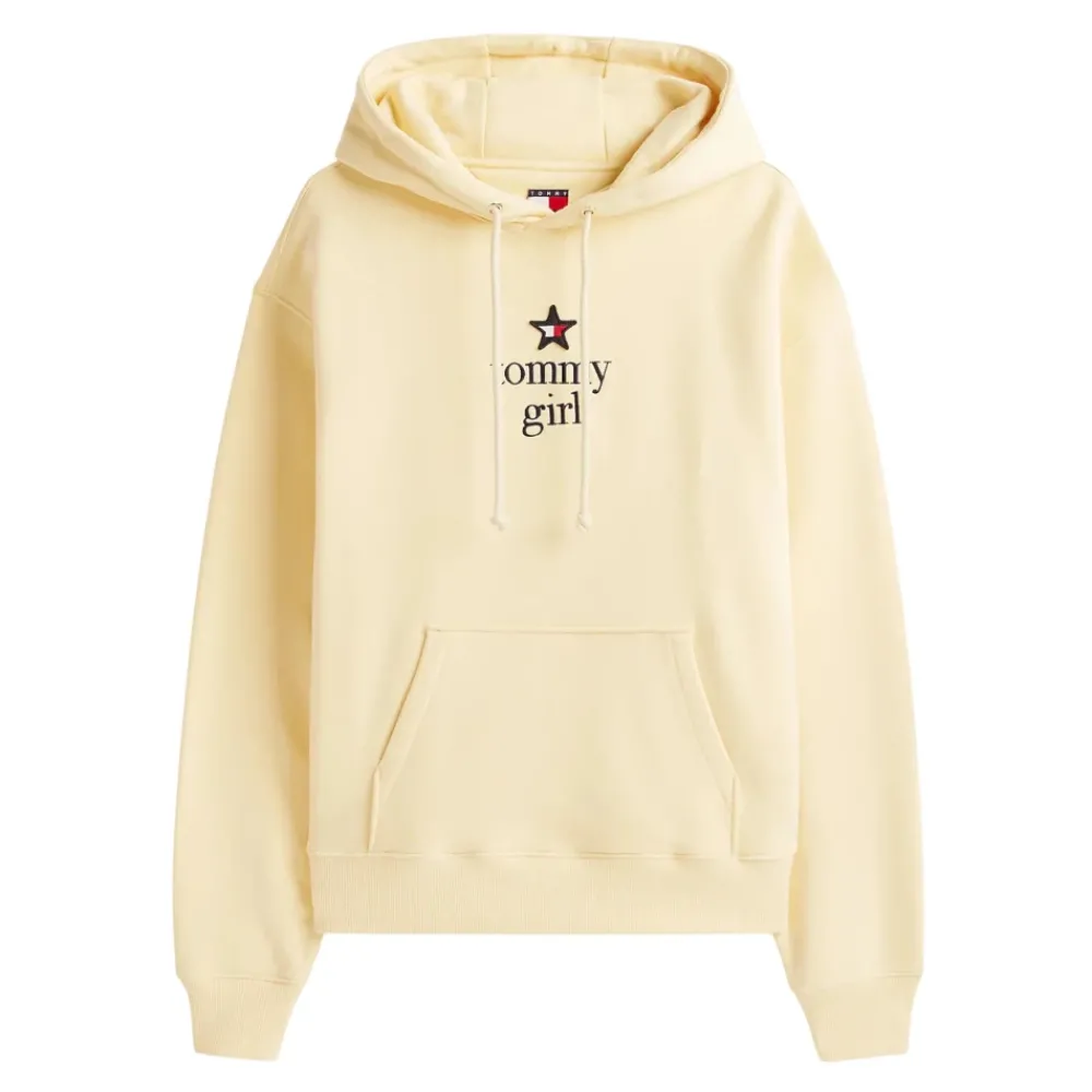 DAMES Tommy Jeans Logo Geborduurde Hoodie