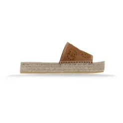 DAMES Gucci Slippers^Logo Geborduurde Slip-On Espadrilles