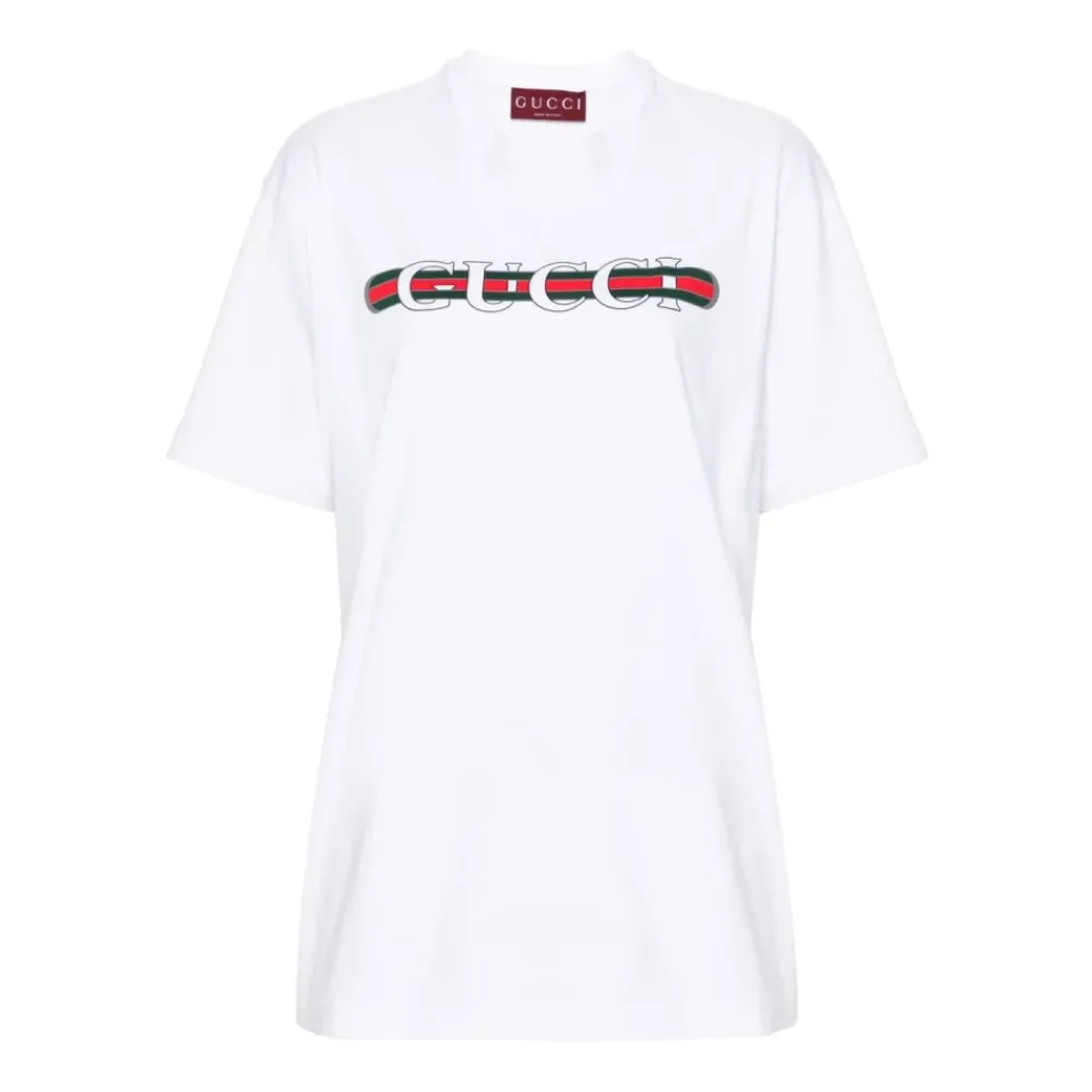 DAMES Gucci Shirts^Logo Katoenen T-shirt